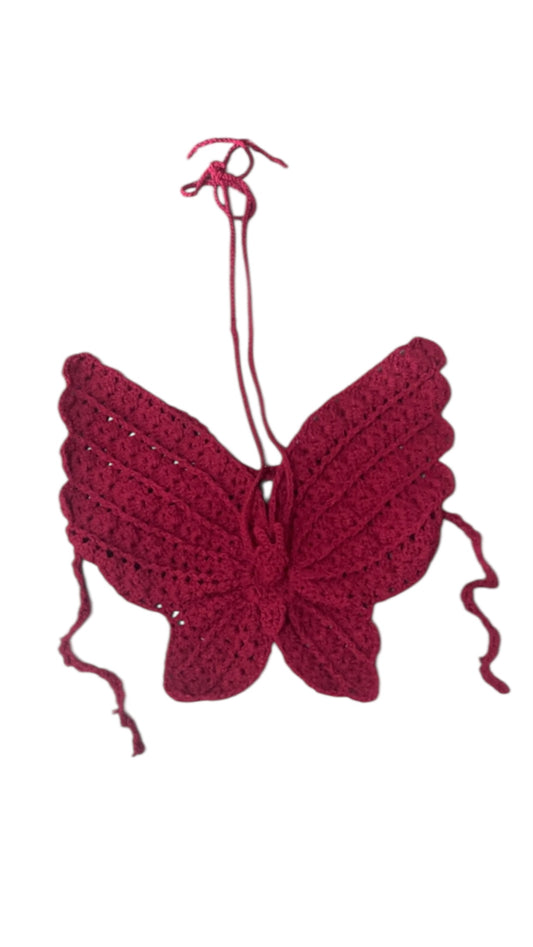 Crochet Butterfly Top